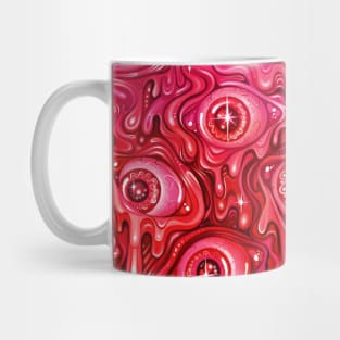 Red Eyeball Pattern Mug